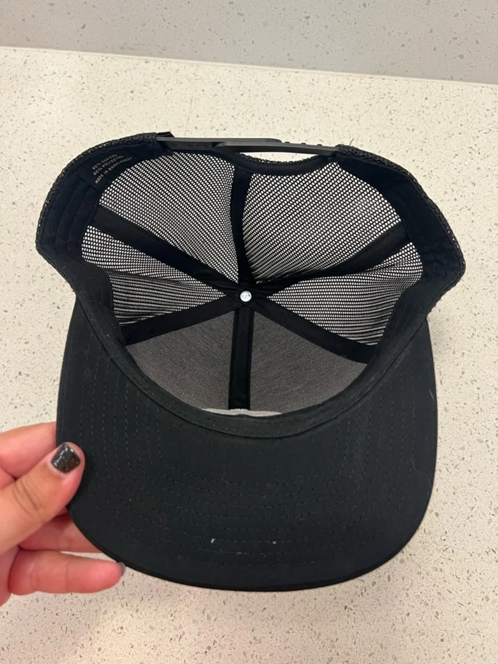 Travis Mathew Golf The Patch Adjustable Snap Back Cap Hat Black One Size
